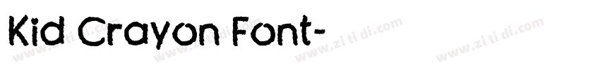 Kid Crayon Font字体转换